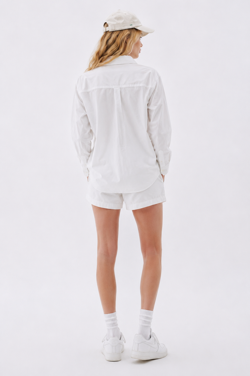 WHITE SHIRT AND NEON TANK TOP SET
