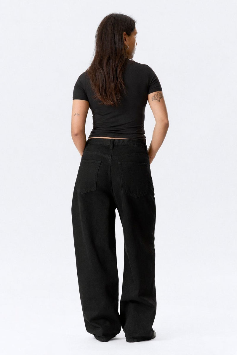 High Rise wide leg jeans - Black