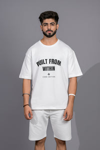 Off-White Co-ord Set - 'BUILT FROM WITHIN'