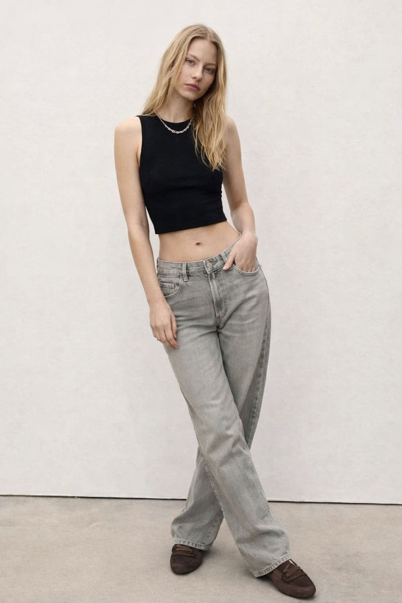 Straight leg Dusky Grey