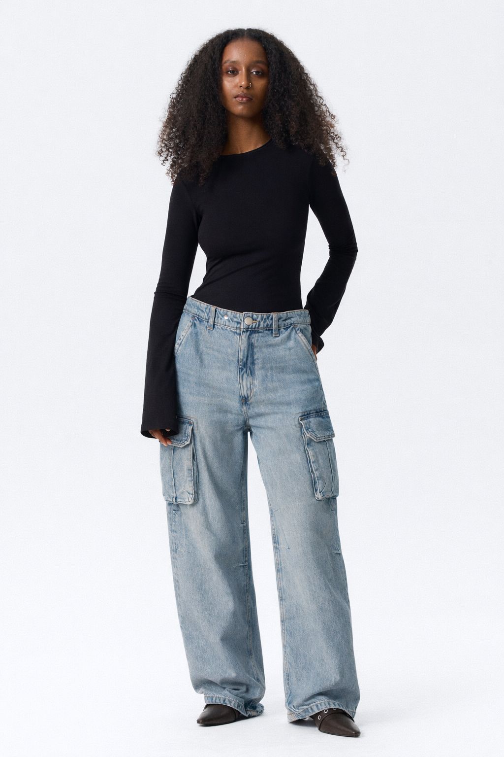 Denim cargo -Blue