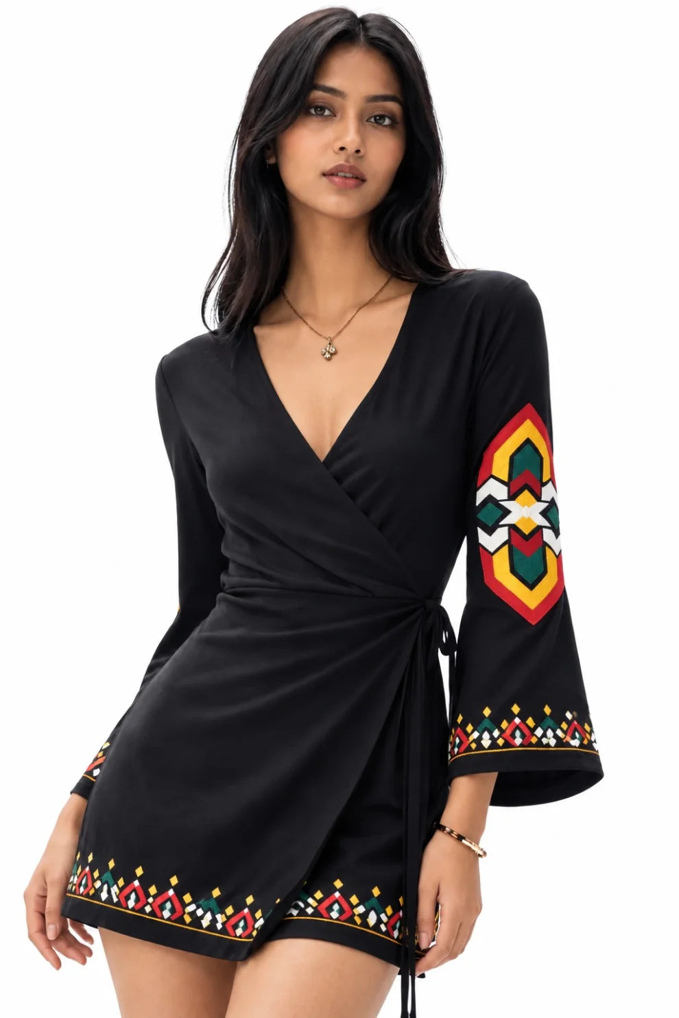 Ethnic wrap Top