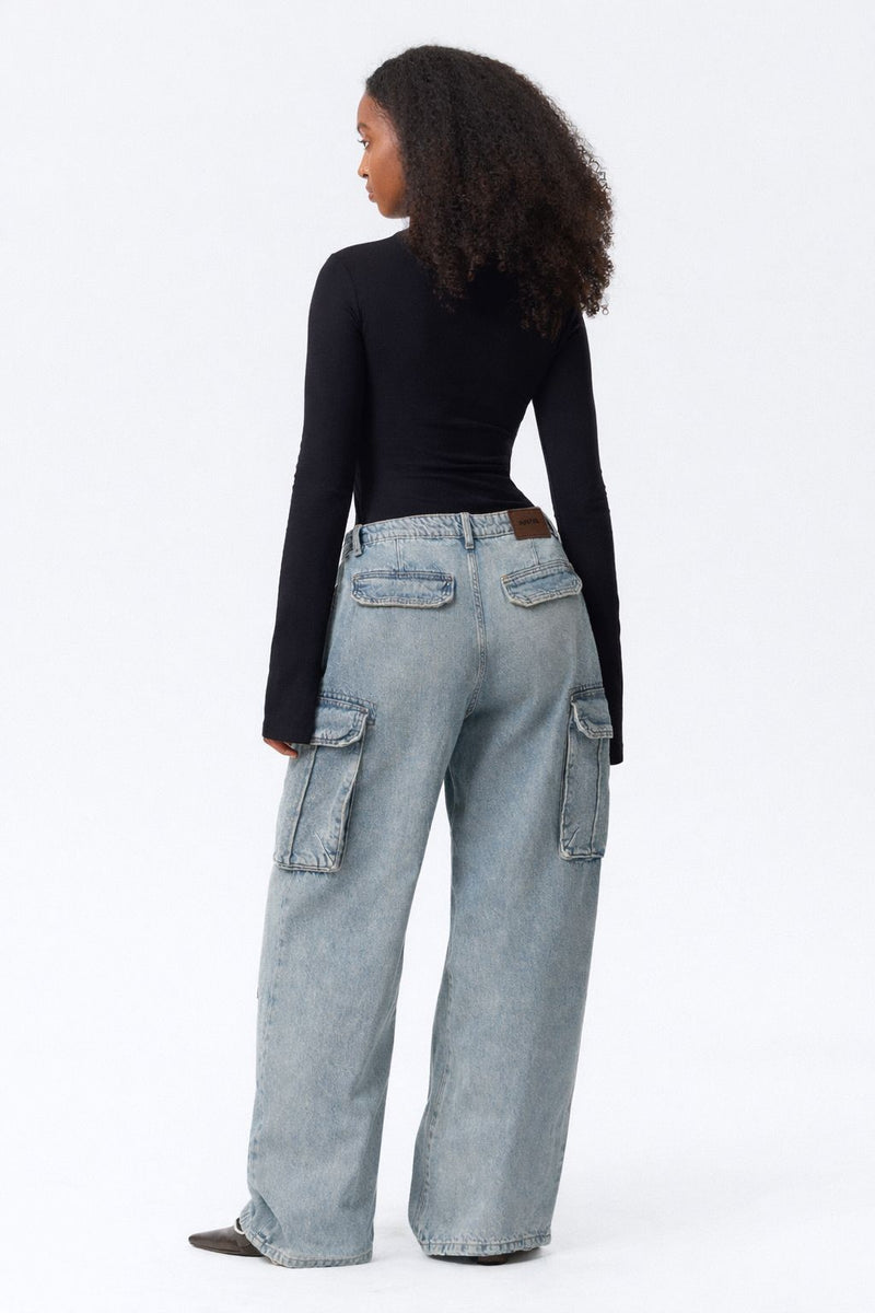 Denim cargo -Blue