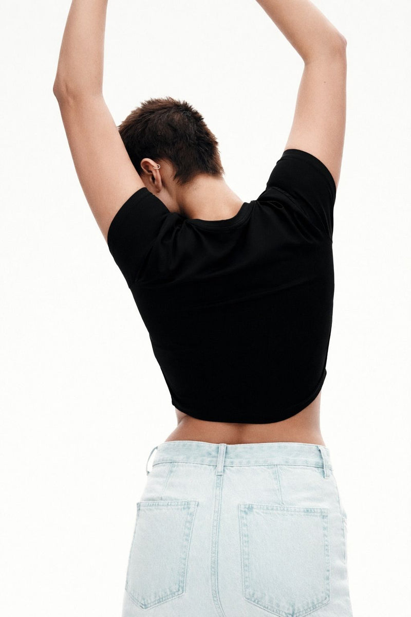 Midnight Sculpt Crop Top