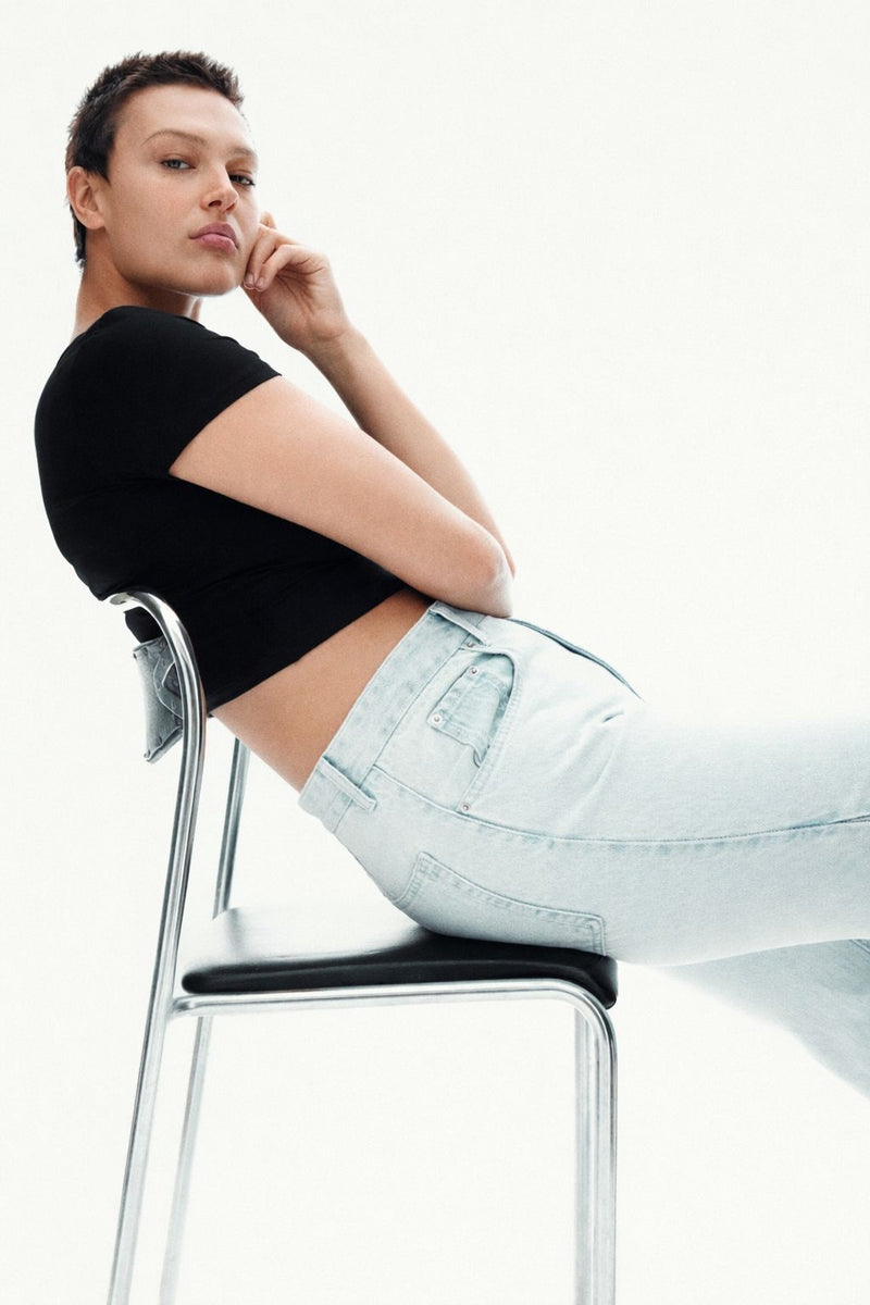 Midnight Sculpt Crop Top