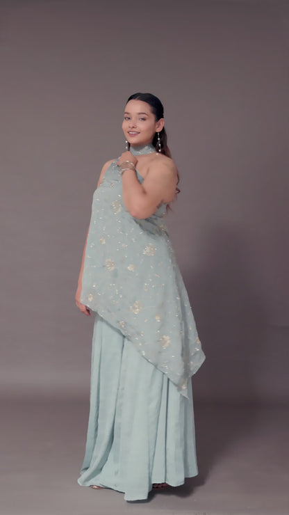 Powder Blue Kurta Set
