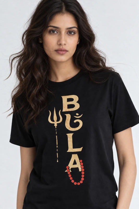 Women Bhola Trishul Graphic Tee