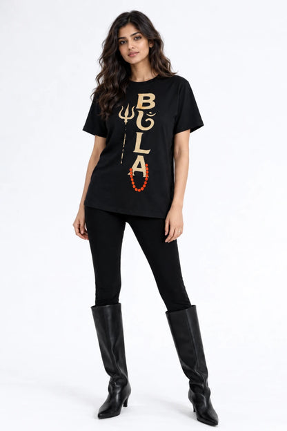 Women Bhola Trishul Graphic Tee