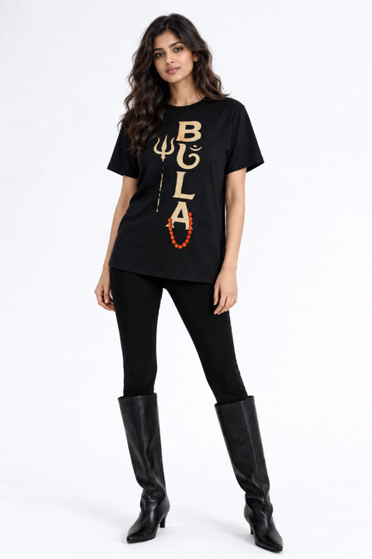 Women Bhola Trishul Graphic Tee
