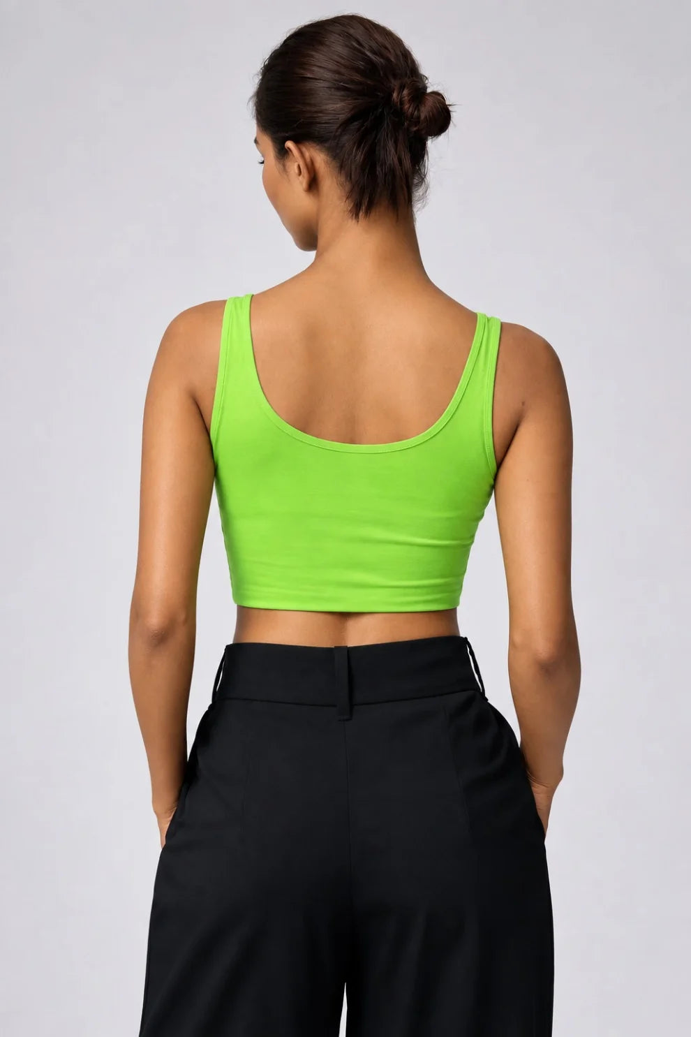 Women Neon green tank top