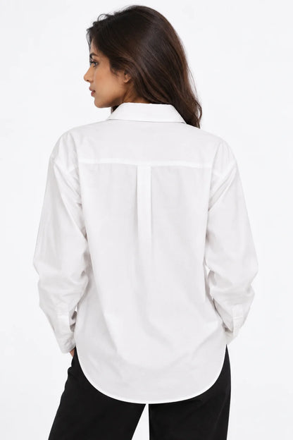 Women Oversized Shirt White