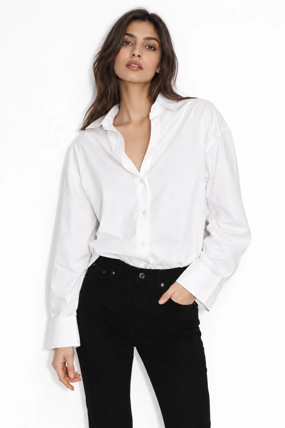 Women Oversized Shirt White